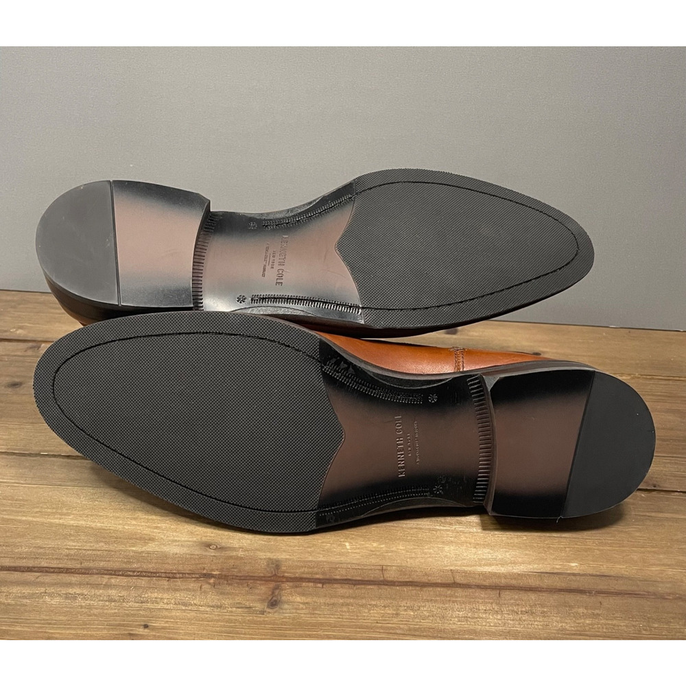 Kenneth Cole Men's Tully Chelsea Boots Size 11.5 Brown Distressed Leather - Picture 9 of 15